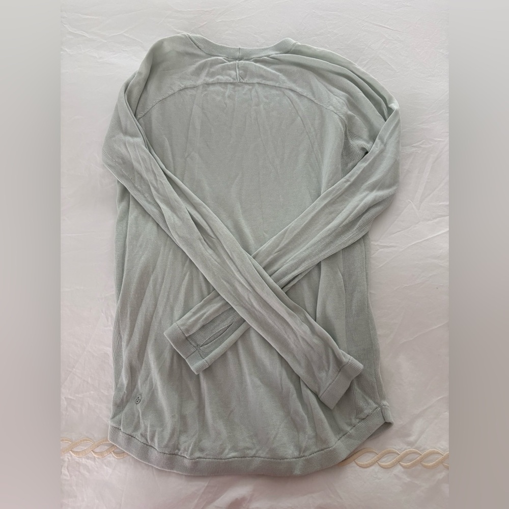 Lululemon Lightweight Boolux Sweater in Ocean Air size 8